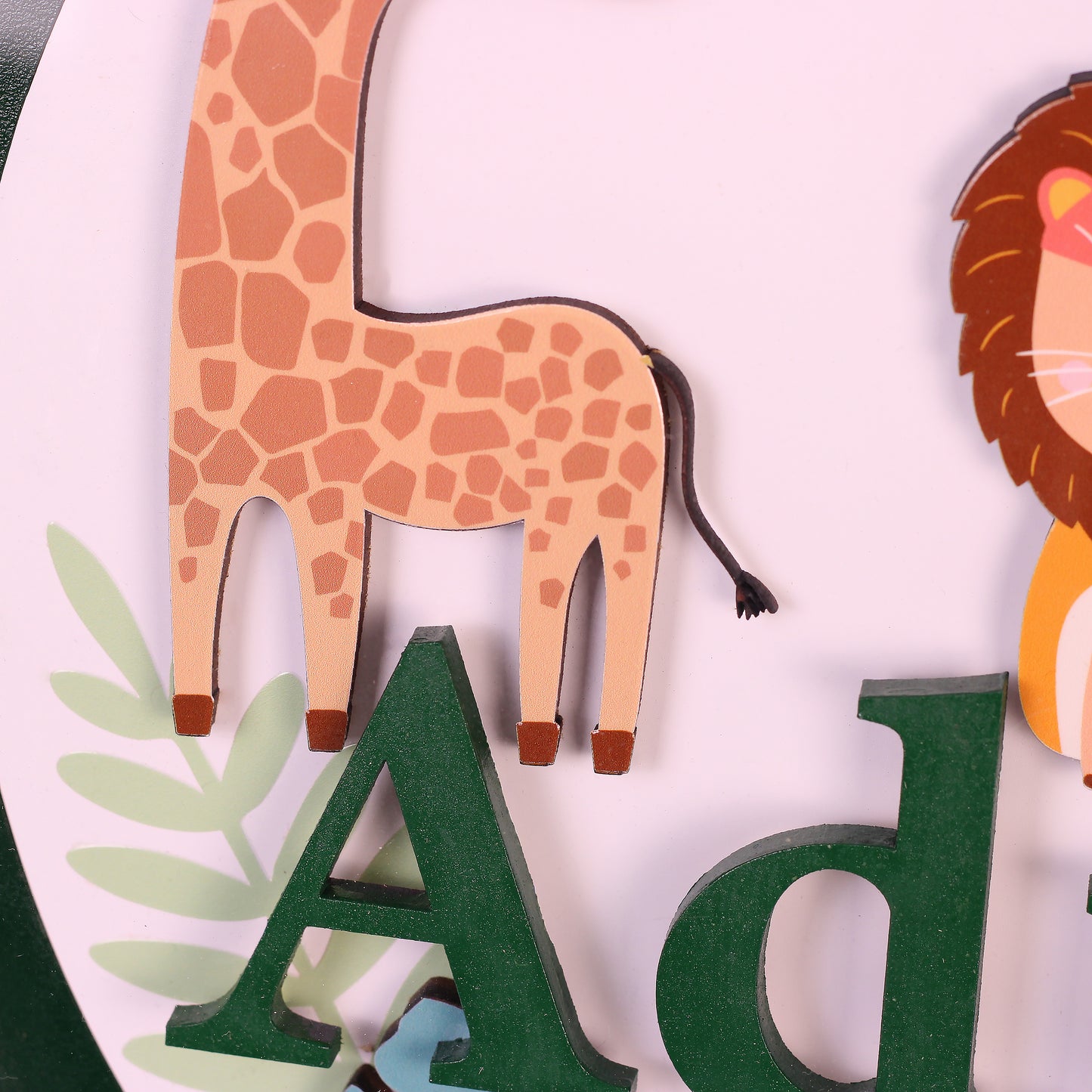 Safari Aventura - Letrero personalizado para bebé