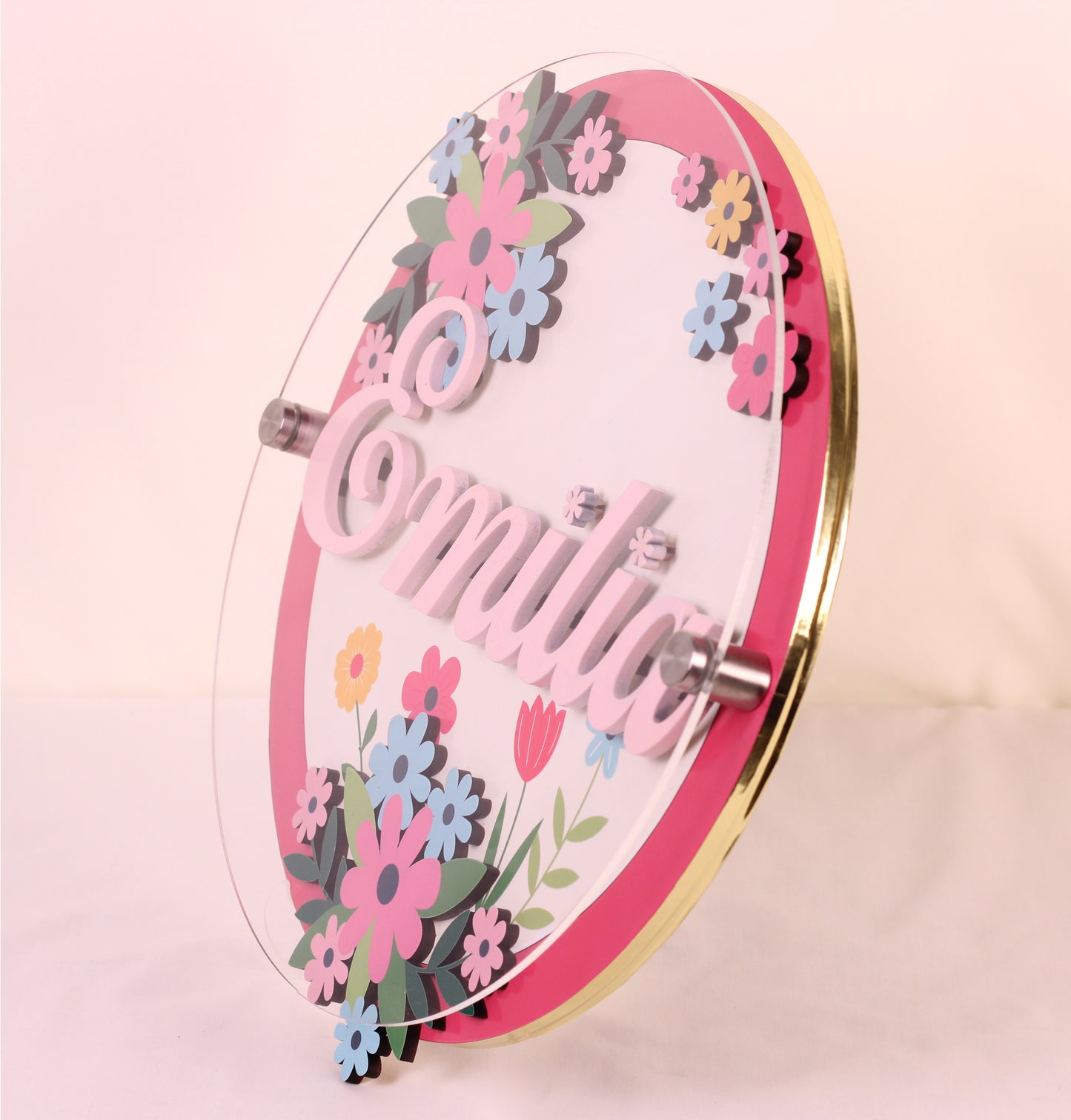 Jardín Encantado - Letrero personalizado para bebé