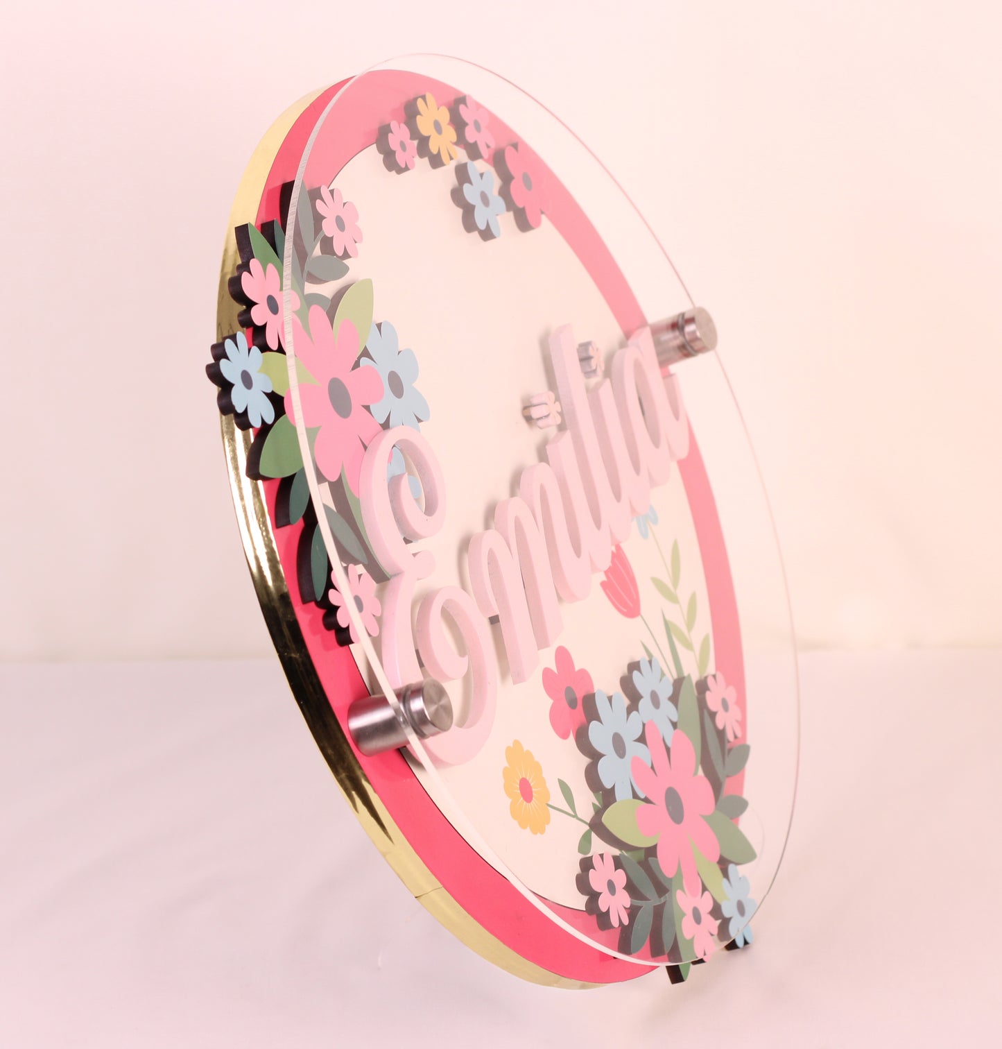 Jardín Encantado - Letrero personalizado para bebé